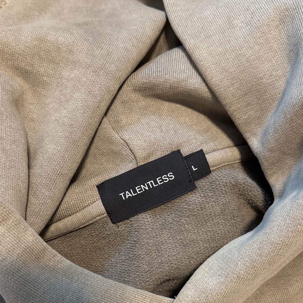 Talentless heavyweight hoodie-Taupe Hoodie size large / like new